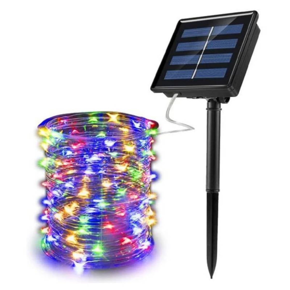 Guirnalda de Luces LED Navideñas Solares de 20 Metros - 200 LED (Luz Cálida)